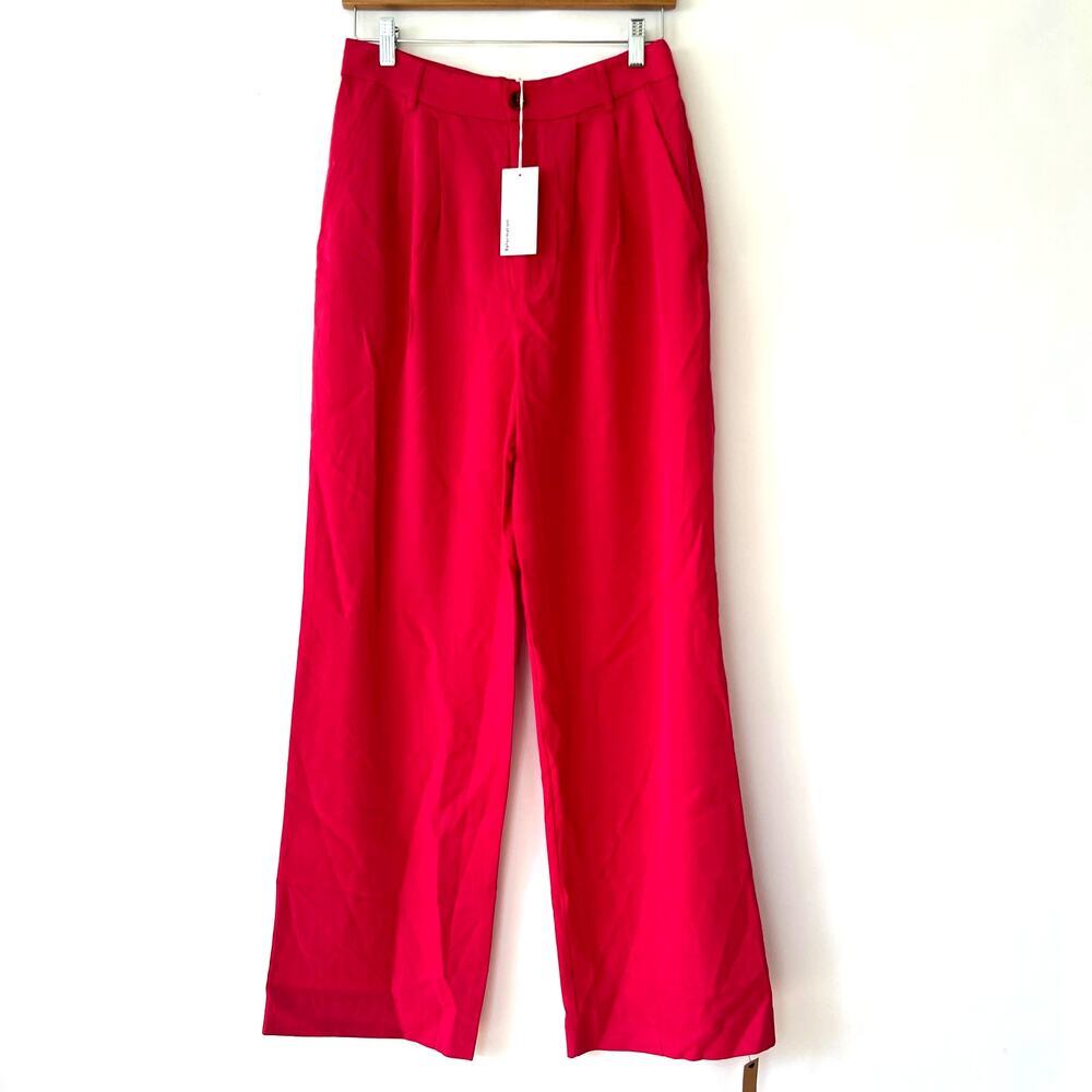 Reformation Womens Mason Relaxed Fit Pants in Corvette  Size 8 NWT